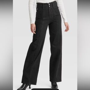 Universal Thread Black High-Rise Wide-Leg Jeans